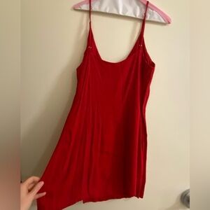 Reformation Red Marlowe Dress